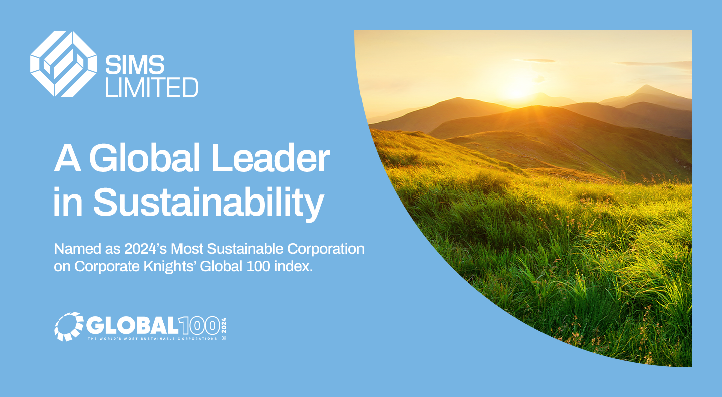 Sims Limited Named World’s Most Sustainable Corporation on Corporate